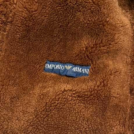 【USED】80's EMPORIO ARMANI Premium Shearling Sheepskin Coat