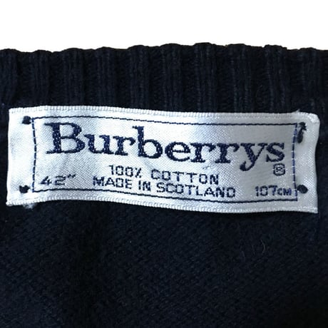 【USED】BURBERRY COTTON KNIT SWEATER