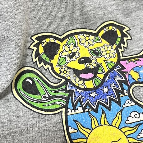 【USED】90'S MURTI PATTERN DEAD BEAR T-SHIRT