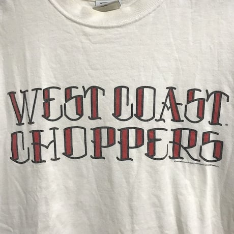 【USED】90'S WEST COAST CHOPPERS T-SHIRT "HAND"