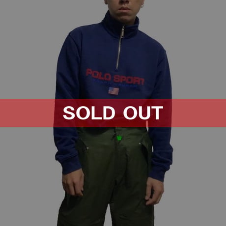 【USED】90'S POLO SPORT HI-NECK SWEATSHIRT