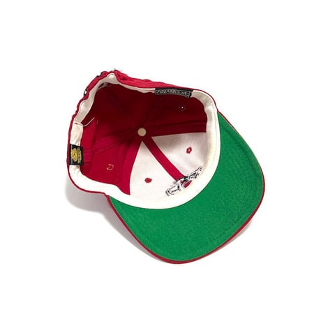 【USED】90'S ANARCHIC ADJUSTMENT 6-PANEL CAP RED
