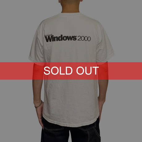 【USED】00's Microsoft Windows 2000 T-SHIRT