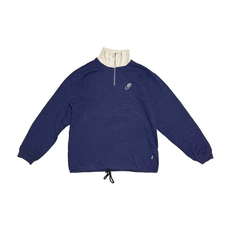 【USED】90's asics Half-Zip Jersey Pullover Made In Italy