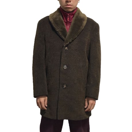 【USED】VINTAGE SHAWL COLLAR WOOL COAT