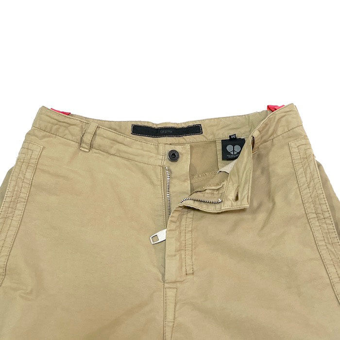 USED】00'S GRIFFIN BLADECUT SLASH PANTS BEIGE |