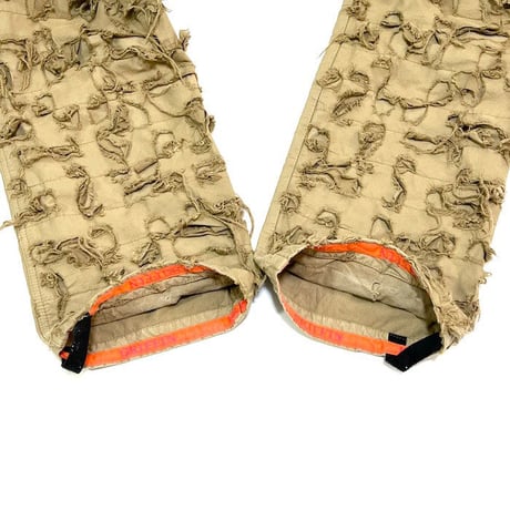 【USED】00'S GRIFFIN BLADECUT SLASH PANTS BEIGE