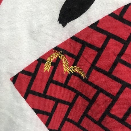 【USED】90'S EVISU L/S POLO SHIRT