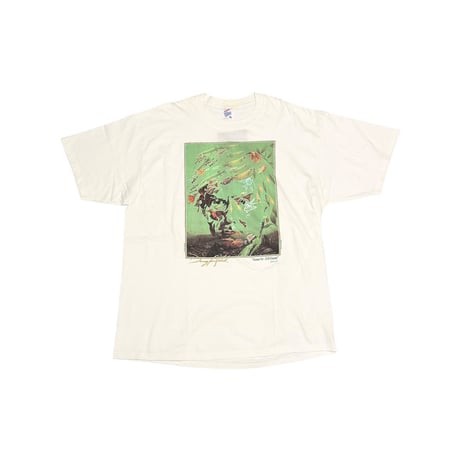 【DEAD STOCK】90's Doug Auld "Famous For .15 Of A Second" Art T-shirt