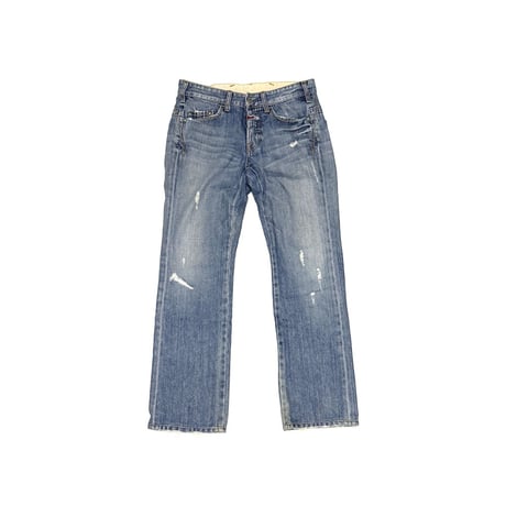 【USED】00's MARITHE FRANCOIS GIRBAUD Y2K Distressed Denim Pants
