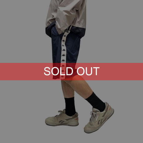 【USED】00'S KAPPA OMINI LOGO TAPE HALF PANTS