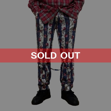 【USED】90'S VIVIENNE WESTWOOD "EROTIC ZONES" ROSE BONDAGE PANTS