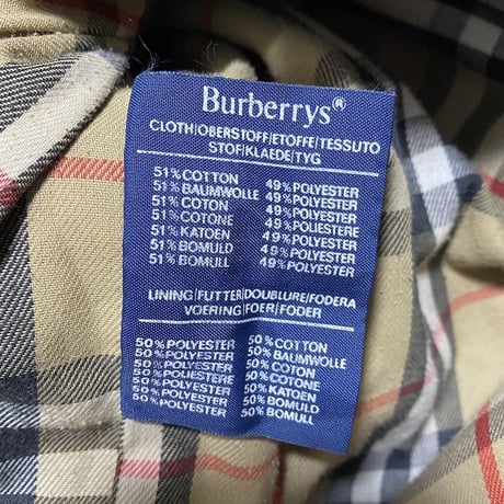 【USED】90'S BURBERRYS TRENCH COAT MADE IN ENGLAND