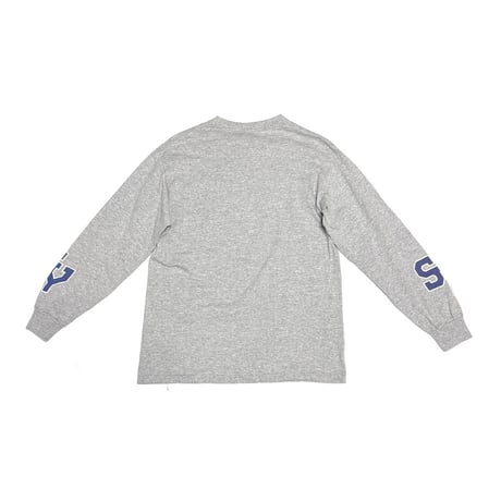 【USED】90's STUSSY “Formation Logo” L/S T-shirt Gray