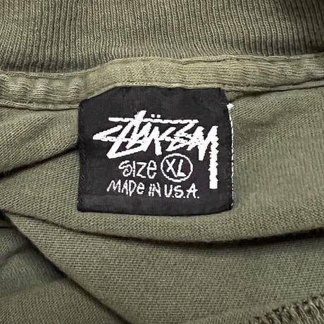 【USED】80'S STUSSY OLD SKOOL FLAVOR T-SHIRT