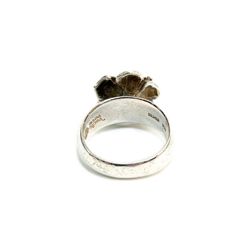 USED】00'S ALBA ROSA HIBISCUS RING SILVER925 ② USED】00'S ALBA ROSA HIBISCUS RING SILVER925 ②