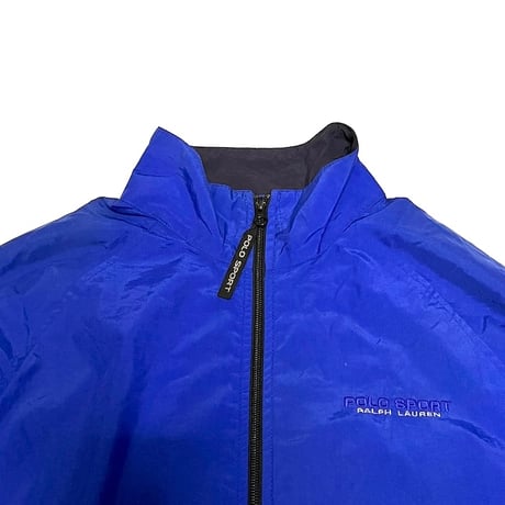 【USED】90'S POLO SPORT RALPH LAUREN NYLON JACKET BLUE