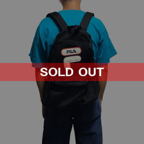 【USED】90'S FILA MESH BACKPACK