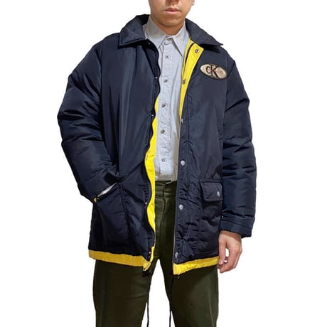 【USED】90'S CK CALVIN KLEIN JEANS PADDED NYLON JACKET