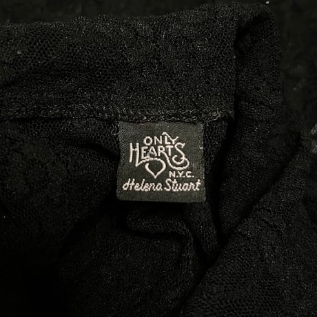 【USED】90's ONLY HEARTS N.Y.C. LACE BLOUSE