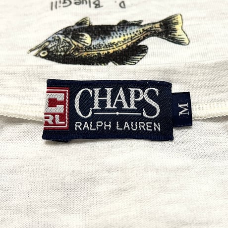【USED】90's CHAPS RALPH LAUREN FRESHWATER FISHS T-SHIRT