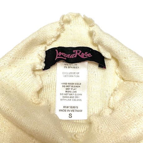 【USED】00'S Lorena Rose S/S KNIT TOP