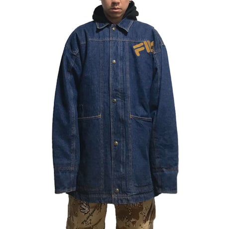 【USED】90'S FILA OVERSIZED DENIM JACKET