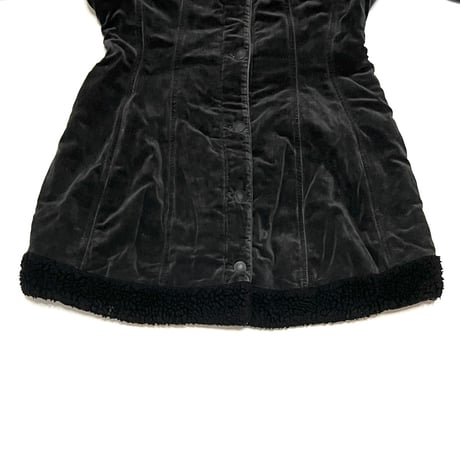 【USED】80's-90's JUNIOR GAULTIER VELVET PEPLUM JACKET COAT