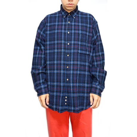 【USED】00'S PENDLETON TARTAN CHECK WOOL SHIRT