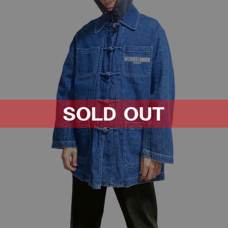 USED】90'S MICHIKO LONDON DENIM KUNG FU JACKET