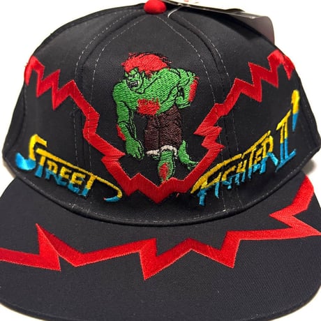 【DEAD STOCK】1996 VEGA × Street Fighter II “Blanka”② Snapback Cap Made for Italy