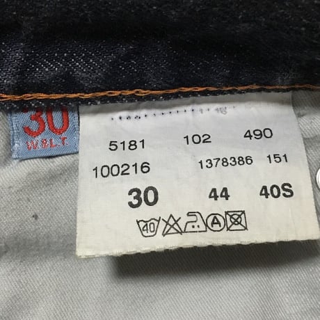 【USED】90'S W&LT DENIM TROUSERS