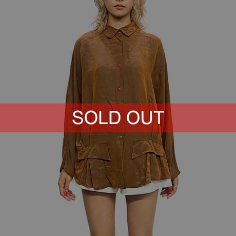 【USED】80'S-90'S ARC EN CIEL DEFORMATION BLOUSE MADE IN FRANCE