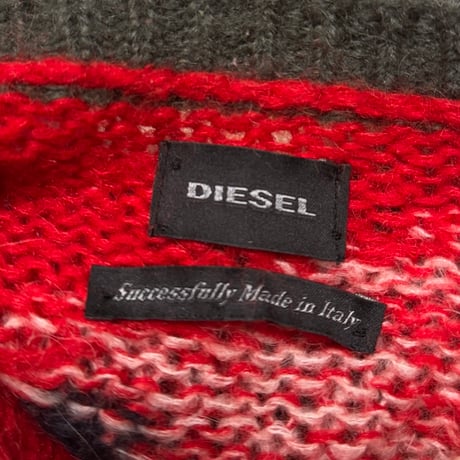 【USED】2010's DIESEL Sed's MOHAIR KNIT SWEATER