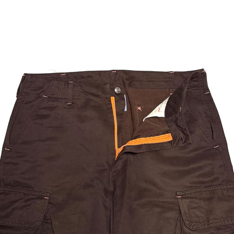 【USED】90's W.&L.T. Cyber Cargo Pants Brown