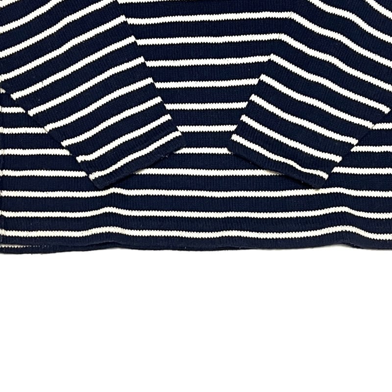 USED】90's Whaler knits BORDER ROLLNECK COTTON
