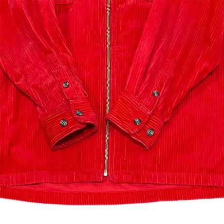 【USED】90'S FAST PACE CORDUROY ZIP SHIRT
