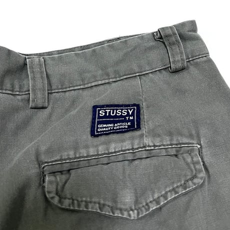 【USED】90'S STUSSY 5-POCKET WORK PANTS