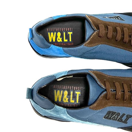 【DEAD STOCK】90'S W.&L.T. DRIVING SNEAKERS BLUE