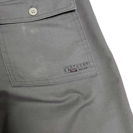 【USED】00's STUSSY WORK TROUSERS GRAY MADE IN USA