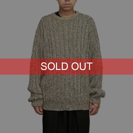 【USED】90'S BANANA REPUBLIC COTTON MIX KNIT SWEATER