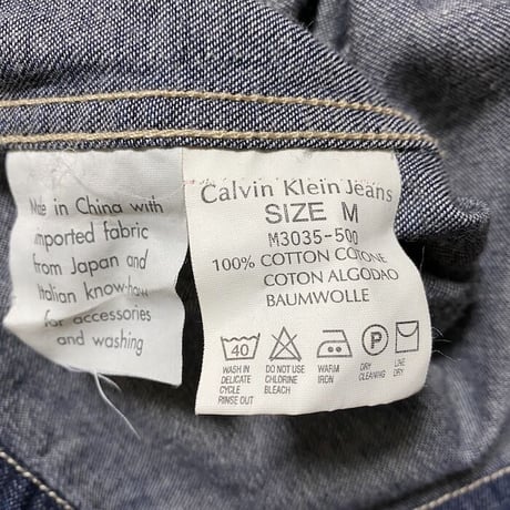 【USED】90'S-00'S CK CALVIN KLEIN JEANS DENIM SHIRT JACKET
