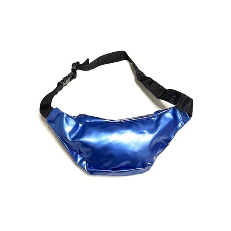 【USED】 80's-90's Osamu Tezuka Design Seibu Lions Metallic Blue Waist Bag