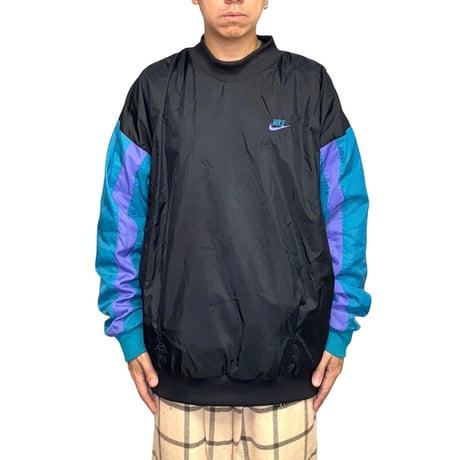 【USED】90's NIKE CREW NECK NYLON PULLOVER JACKET