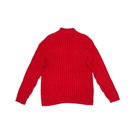 【USED】90'S-00's GAP HALF ZIP DRIVERS COTTON KNIT