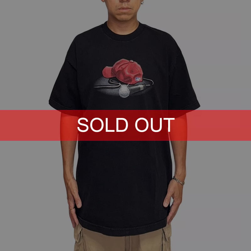 USED】00's Limp Bizkit Red Cap & Mic T-shirt |