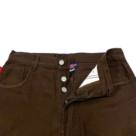 【USED】90'S CRU DESIGNS COTTON PANTS BROWN