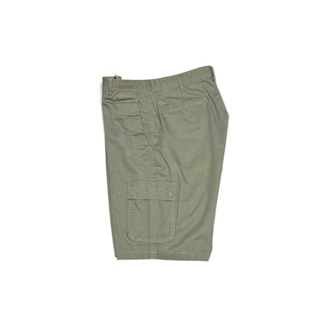 【USED】00's NAUTICA JEANS COMPANY Cotton Cargo Shorts Olive Gray