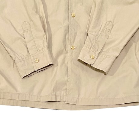 【USED】90'S-00'S STUSSY LINE SHIRT BEIGE × NAVY