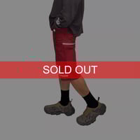 【USED】90's Maharishi Reflective Trim Grid Tech Shorts